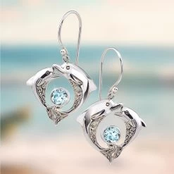 Balinese Dolphin Earrings