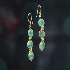 Victorian Emerald Earrings