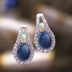 Blue Labradorite Necklace & Earrings 5 Blue Labradorite Necklace & Earrings -Accessories shop, one for all. 57718 2 800