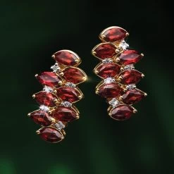 Garnet Starlet Earrings