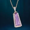 Brazilian Obelisks Amethyst Necklace
