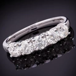 Moissanite 5-Stone Ring