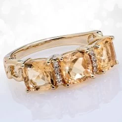 Champagne Citrine Ring