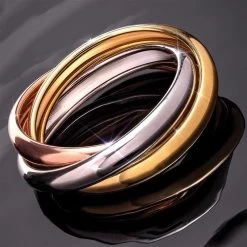 14K Italian Gold Trinity Ring