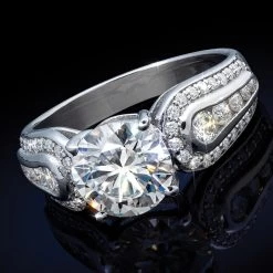 Moissanite Perfecta Ring In .925 Sterling Silver (2 1/4 Ctw)