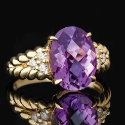 Amethyst Cocktail Ring