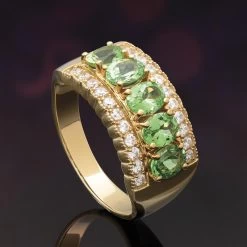 Tsavorite Good Fortune Ring