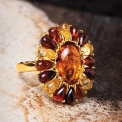 Prehistoric Amber Ring
