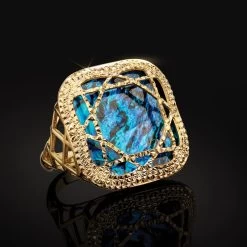 Mother Of Pearl Cage Ring