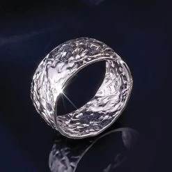 Athenian Hammered Metal Ring