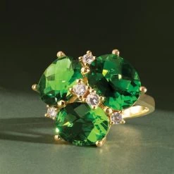 Three-of-a-Kind Helenite Ring