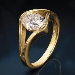 Moissanite Star Ring