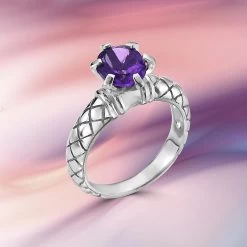 Artisan Amethyst Ring -Accessories shop, one for all. w4343 1 800