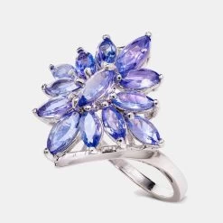 Sunburst Tanzanite Ring