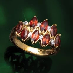 Garnet Starlet Ring